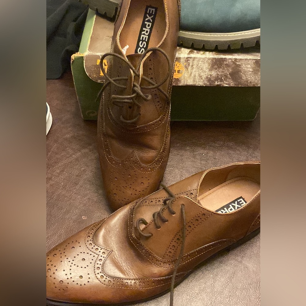 Brown leather Sz 10 men